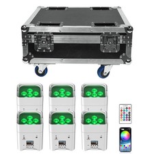 12Pack 6x18W RGBWA UV Battery Powered WIRELESS DMX LED Par Lights DJ Uplighting