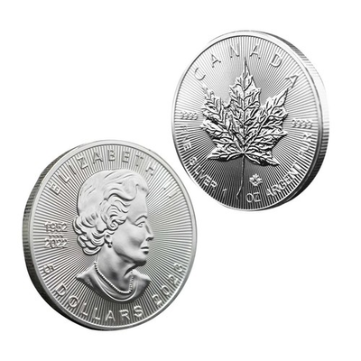 #ad 2023 1 oz Canadian Silver Maple Leaf Coin $74.00