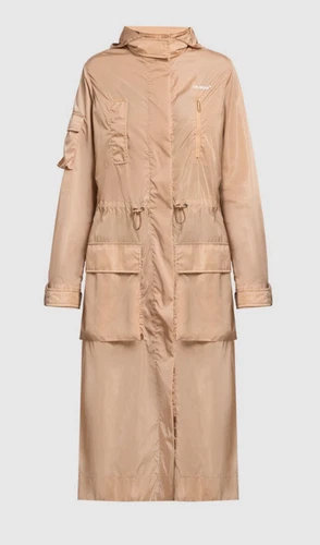 IMPERMEABILE BEIGE OFF WHITE CON STAMPA LOGO Taglia XS (38) PREZZO DI LISTINO ORIGINALE £1575 #R