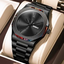 Uhr Luxus Für Männer Wasserdicht Woche Kalender Mann Armbanduhr Quarz …