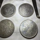 Lot Of 4 Silver Morgans 1879 S, 1884 (no Mint Mark) 1890 S And 1885 S Lot Of 4!!