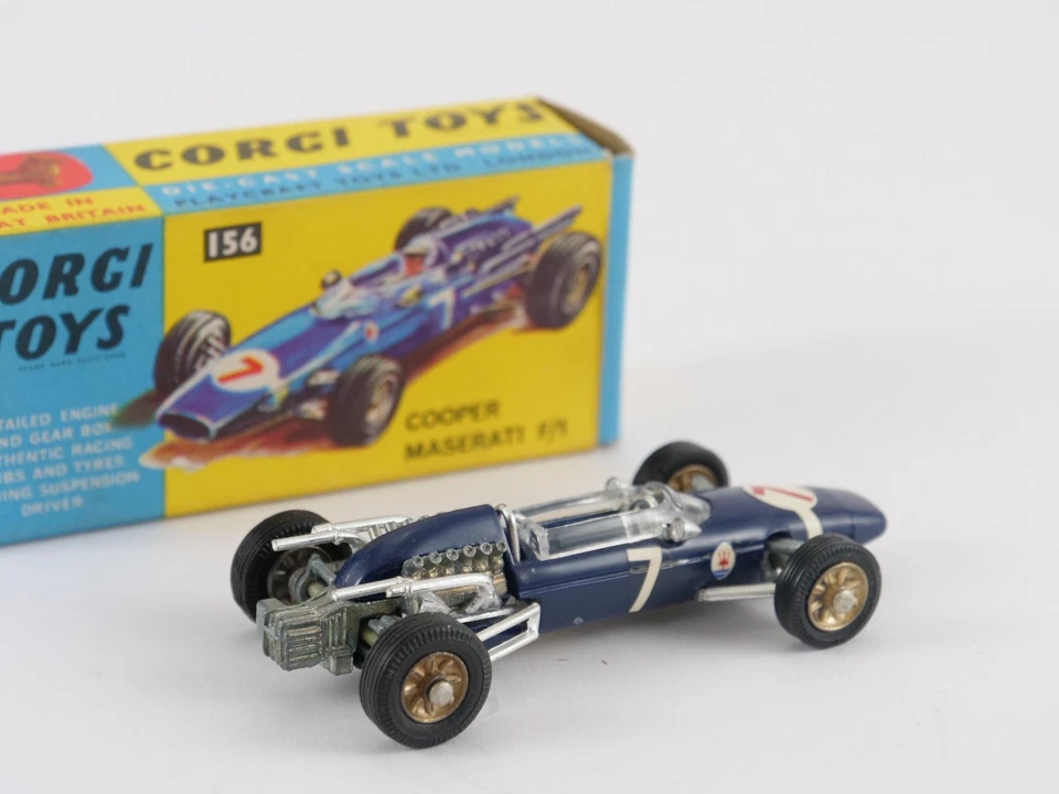 Corgi N° 156 Cooper Maserati F1 #7 Mai Giocato In Scatola 1/43 - Immagine 2 di 4