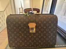 Louis Vuitton Vintage Monogram Train Case 1983 French Workshop Stamp Rare Rare