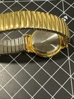 Vintage Lucoral Ladies Gold-Tone Expansion Watch - Black & Diamond Dial Untested — photo 4
