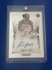 Jewell Loyd autographed card from the 2024 Panini Prizm WNBA set.