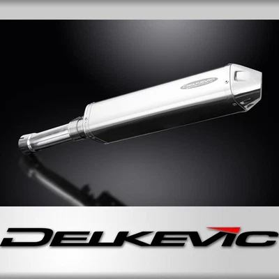 BMW F800 GS 2007-2018 Echappement KIT-Silencieux 420mm Tri-Ovale Inox - Photo 1/4