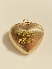 Chanel Zipper Pull Button Stamped Charm