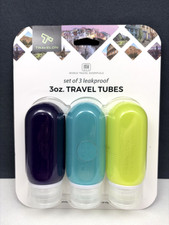 Travelon World Travel Essentials Set of 3 Leakproof 3 oz. 