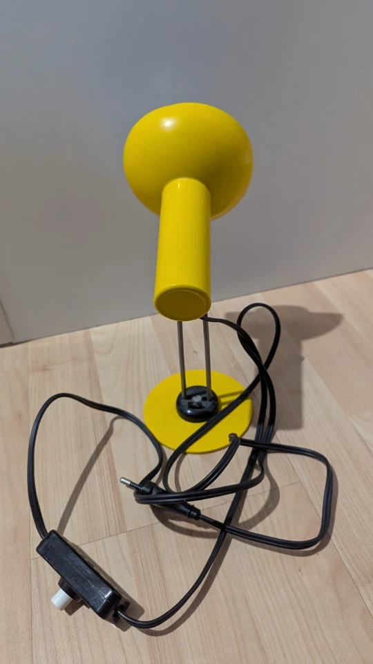 Lampe Schreibtisch DDR Vintage Nostalgie gelb 40W klein alt - Bild 2 von 4