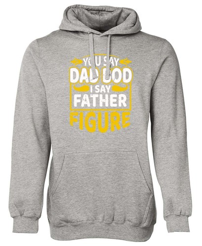 Dad Bod Father Figure Logo - Fathers Day Hoodie - Picture 3 of 6