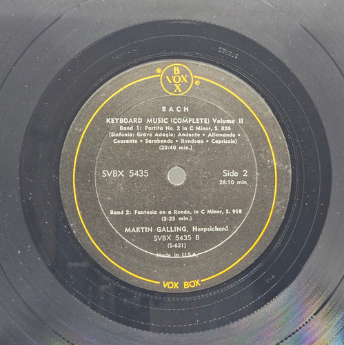 Bach Keyboard Music Complete Vol. 2 Vinyl Records Box Set SVBX 5435 - Picture 5 of 8