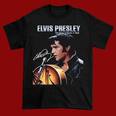 Inspired Elvis Presley The King Black Gift For Fans S to 5XL T- Shirt