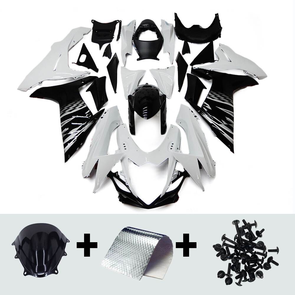 White Black Plastics Bodywork for Suzuki GSXR600 GSX-R750 K11 2011-2023 Fairings