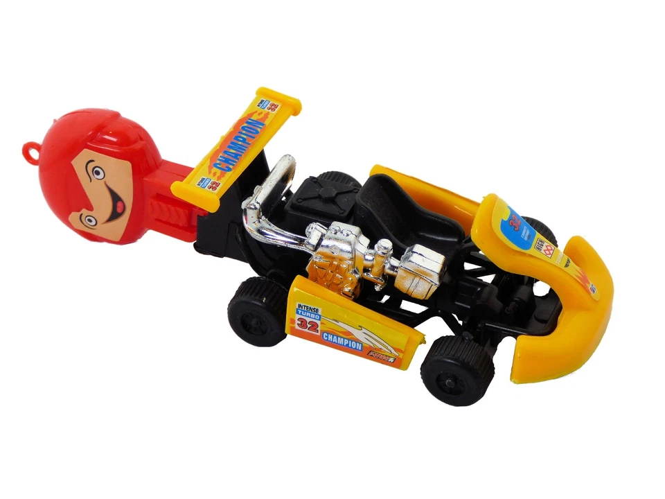 LG IMPORTS Kart Racing Rennkart Kunststoff mit Schlüsselantrieb verschiedene Farben