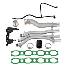 Aluminum Coolant Pipe Upgrade Kit For Porsche Cayenne 4.5 V8 2003-2006