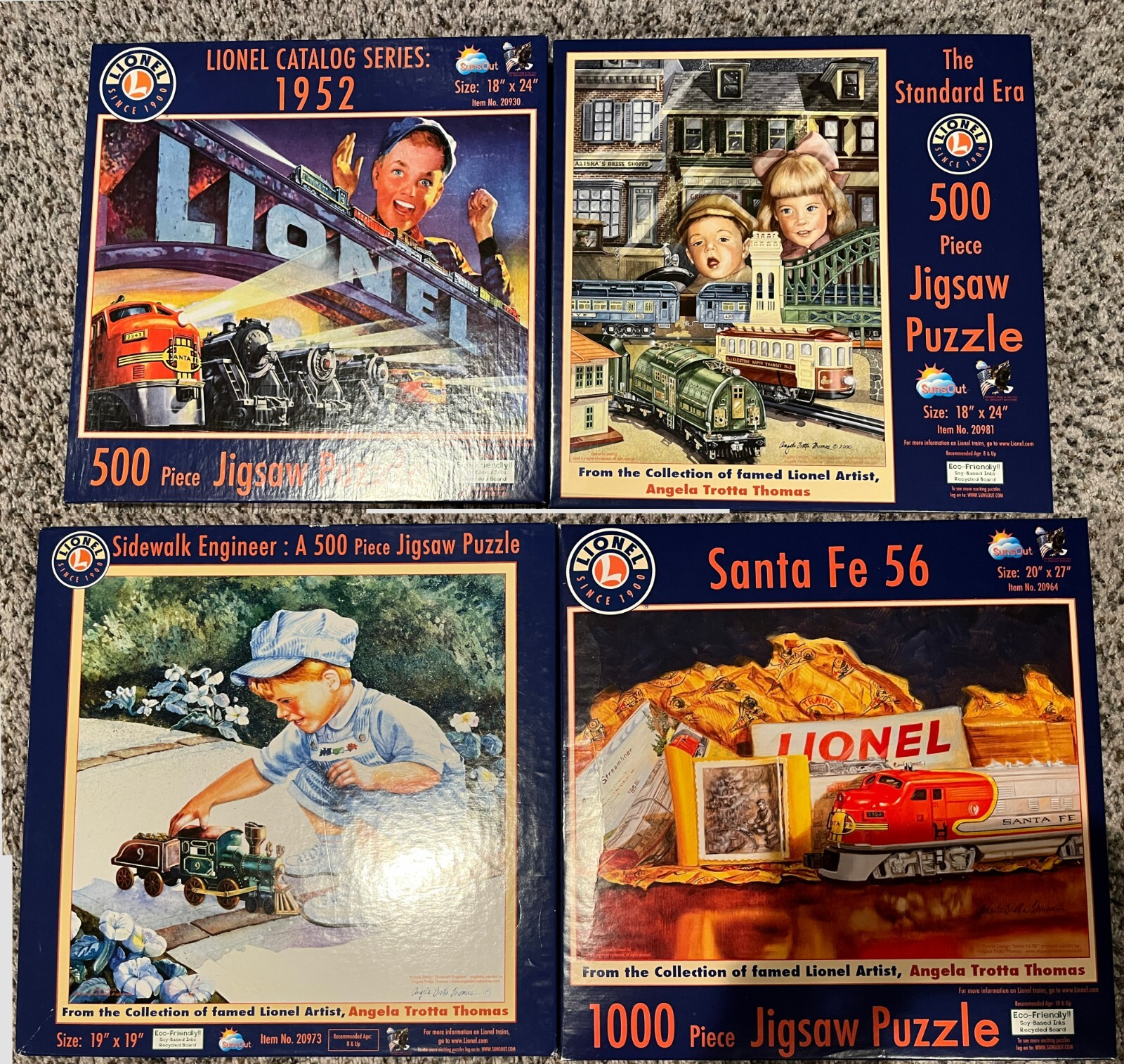4 SunsOut Lionel Trains Jigsaw Puzzles eBay