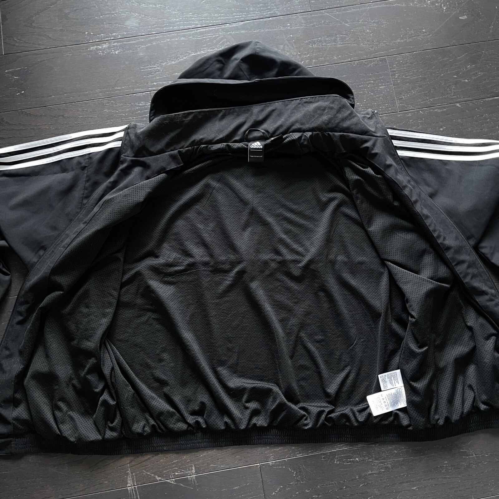 Adidas * Gosha Rubchinskiy black originals limited edition hooded jacket large image 8