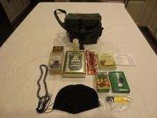 US Military Chaplains Muslim Kit with Contents  in Woodland Camo Carrier