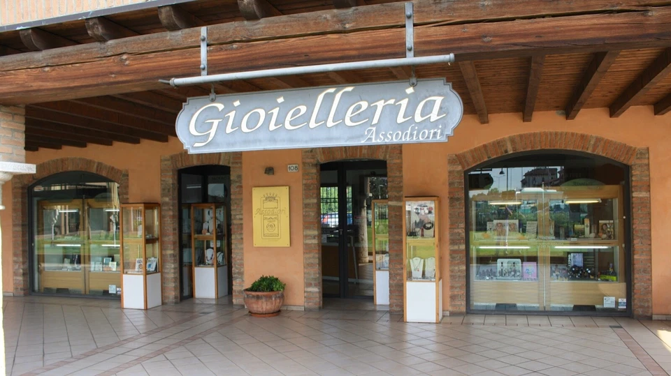 18K ROSE GOLD CUFFLINKS, ROUND 15mm BUTTON WITH MOTHER OF PEARL MADE IN ITALY - Image 4 of 4