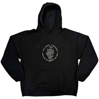 Official Sleep Token 'Tomb' Logo Pullover Hoodie - Black Unisex Hooded Sweatshirt - View #7
