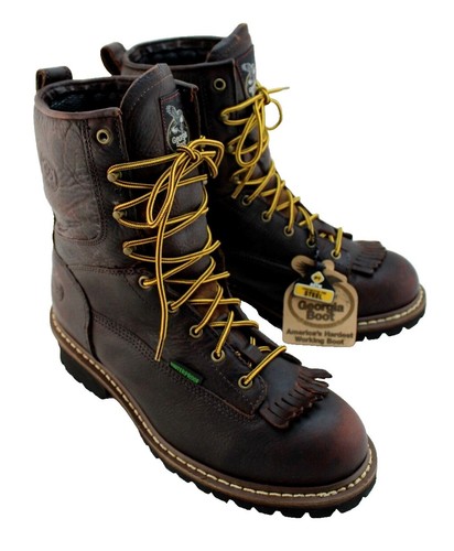 Carolina Boots Installer Steel Toe 10.5 D CA3557 Brown Leather 8” Waterproof Installer 8 main image 4
