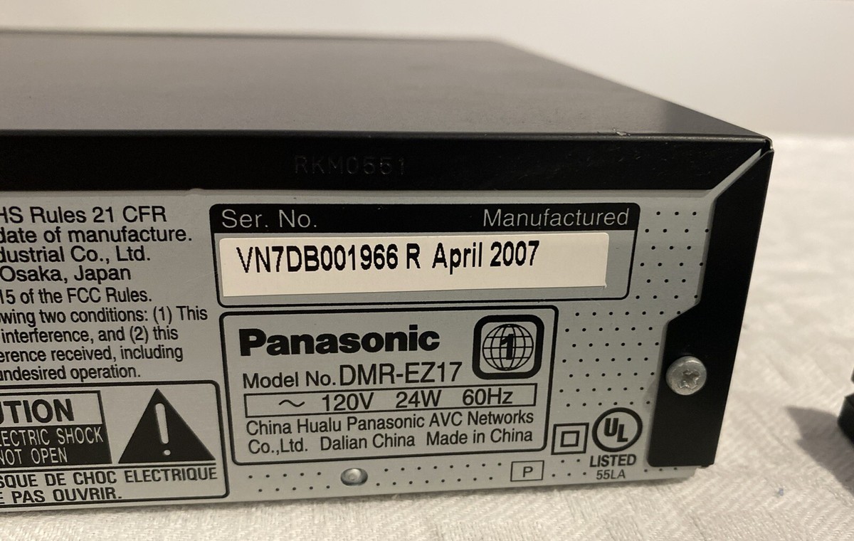Panasonic DMR-EZ17 DVD Recorder for sale online | eBay