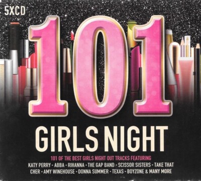 101 Greatest Hits Girls Night Out NEW SEALED 5xCD Pop Rock Soul Disco ETC