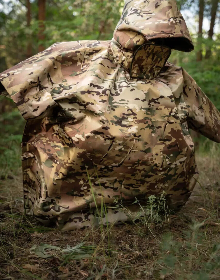 Poncho Camouflage Multicam Anti-imagerie Thermique - Neuf Fabriqué En Ukraine