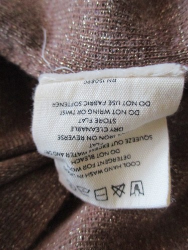 GREAT SPELL & THE GYPSY COLLECTIVE SZ S PETRA BROWN METALLIC KNIT DRESS - Picture 9 of 9