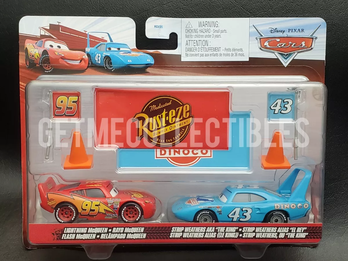 ACCESSOIRE VOITURES DISNEY PIXAR LIGHTNING MCQUEEN THE KING 2023 2 PACK  ÉCONOMIS