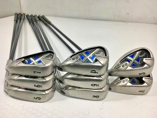 Set De Fers De Golf Callaway X-22 - 6 Pièces, Flex SR (Senior), Droitier - Occasion Import Japon