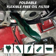 2 Pcs Flexible Oil Funnel Tool for Oil Fill or Drain Reusable 19.7" x 7.9" Green
