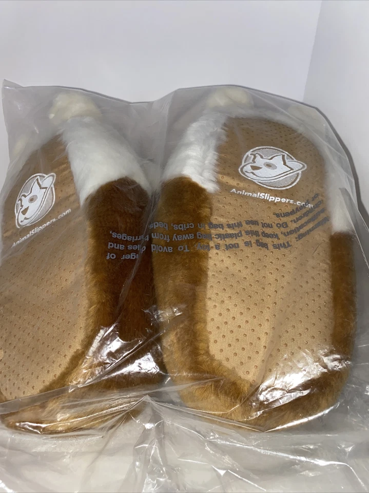 Adorables pantuflas Corgi Animal perro hombre talla única Foto 4 de 4