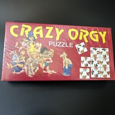 Sealed Vintage Crazy Orgy Puzzle 1992 Cartoonish Adult Joke Novelty Game Rare