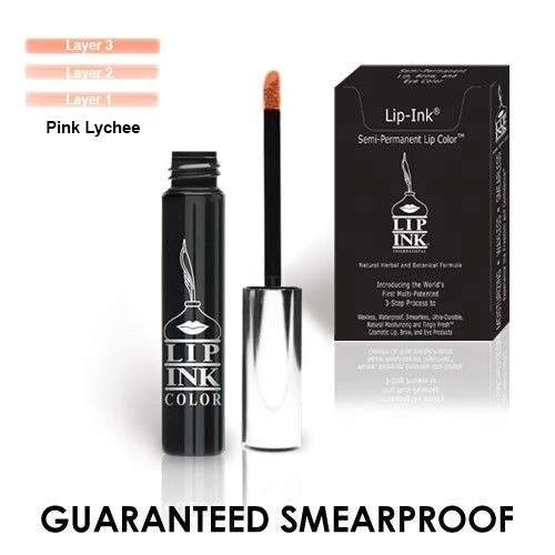 LIP-INK®  Organic Vegan Smearproof Trial Size Liquid Lip Kit - Pink Lychee