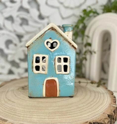Ceramic House Candle & Tea Light Holders