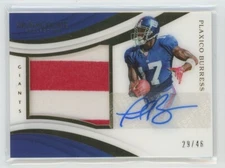 Plaxico Burress 2018 Immaculate Premium Patch Autograph 29/46 Giants Jersey Auto