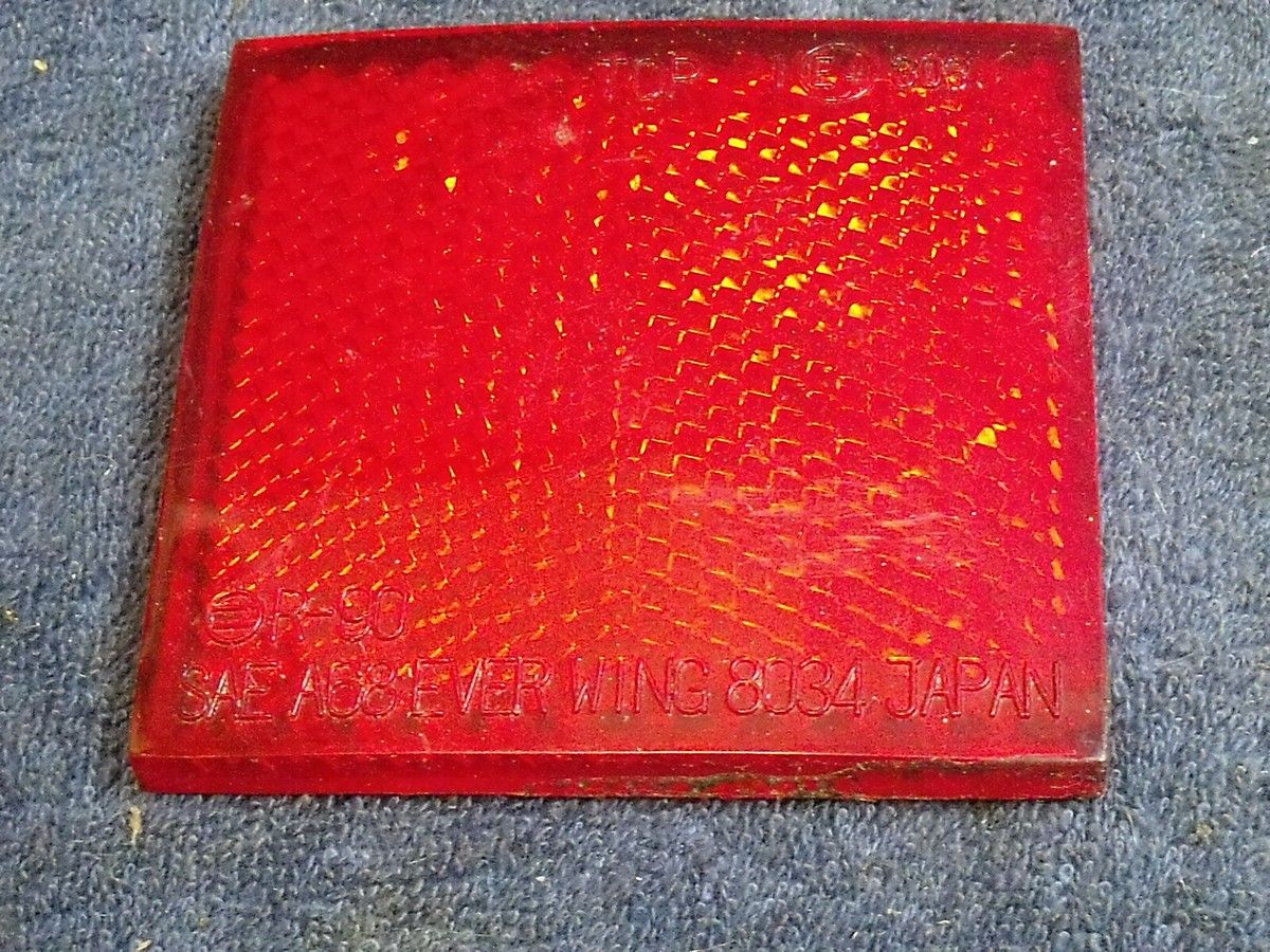 Red Square Lens ~ R-90 ~ SAE A 68 ~ Ever Wing 8034 Japan | eBay