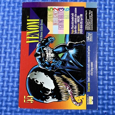 VENOM 1993 SkyBox Marvel Universe Series-4 Comic Trading Card #55