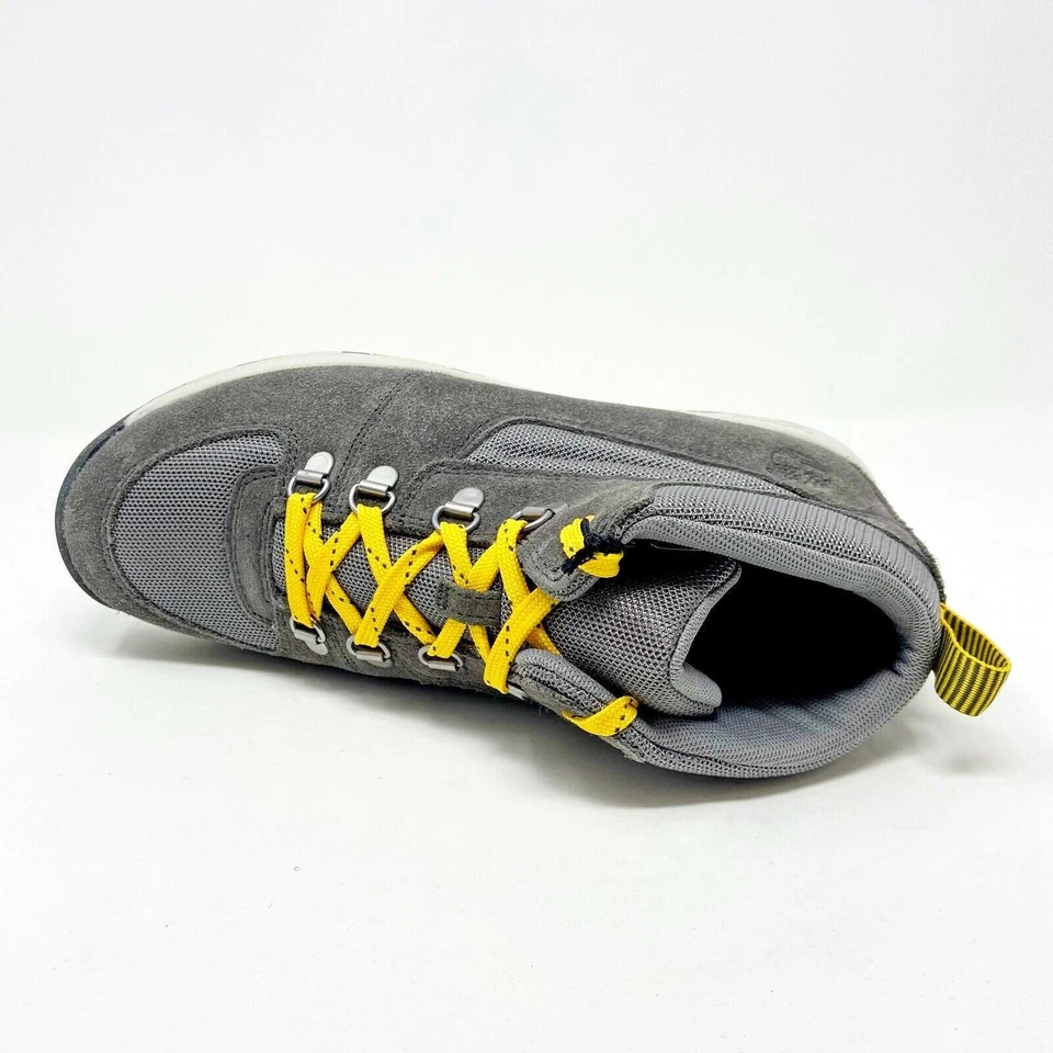 Timberland Earthkeeper GT Scramble Mid Nubuck Gray Yellow Kids Boots 4893R - Image 4 of 4