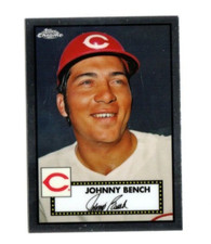 2021 Topps Chrome Baseball Platinum Anniversary Johnny Bench Base #502
