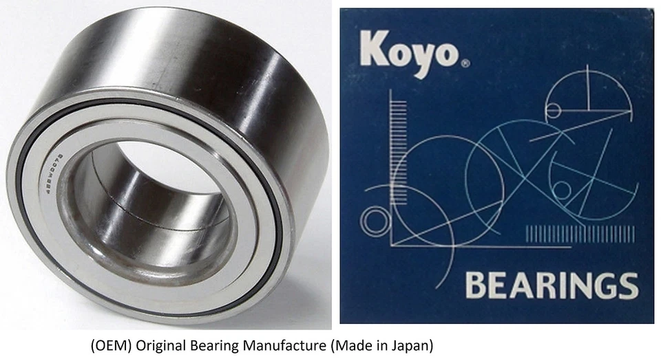 Kit de buje, cojinete y sellado de rueda delantera (OEM) KOYO para Toyota Tundra 2000-2006 4x4 (par) Foto 3 de 4