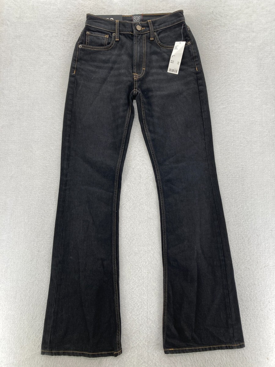 Low Rise Baggy Jeans 24 ブラック Low-Rise Strap Baggy Acubi Jeans, Contrasting Stich | Lewkin
