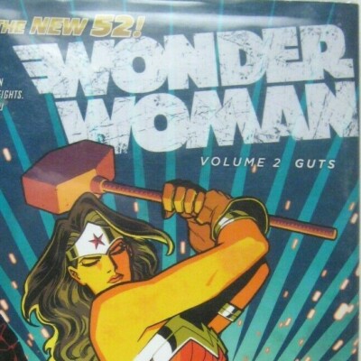 Guts by Brian Azzarello 2013 Hardcover Wonder Woman Volume 2 Ex Library