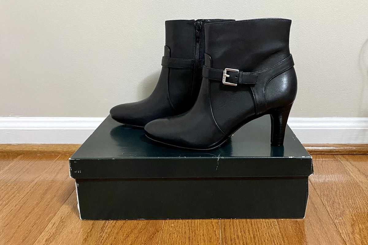 Ralph lauren cheap black ankle boots