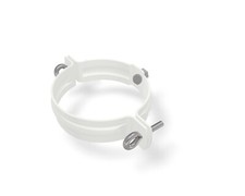 Standrohrschelle Prefa 80mm prefaweiss mit 140mm Stift
