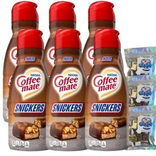 CoffeeMate Snickers Liquid Coffee Creamer 32 oz (Case of 6)