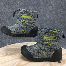 Bogs Waterproof Boots Youth 5 B-Moc Snow Cool Dinos Multicolor Pull On Round Toe