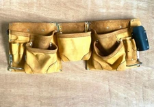 10 – POCKET LEATHER -NUBUCK LEATHER -TOOL BELT CARPENTER