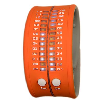 Montre Numérique Reflex PD0019 - Silicone Orange - Unisexe - Affichage LED - NEUVE